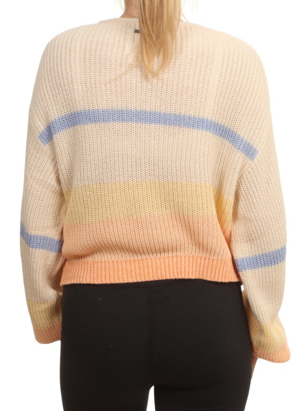 EUC Billabong Changing Tides Pullover Sweater in Light Melon Sz L - Picture 3 of 6